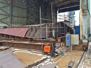 Section for Antares hull under construction at Vistal Stocznia Remontowa. Photo: Simek