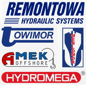 Logotypes of the Consortium of Marine Deck Equipment Manufacturers member companies. 