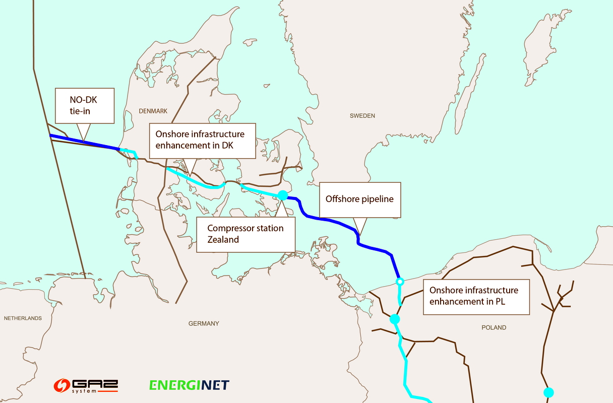 Ramboll will design offshore gas pipeline from Denmark to Poland