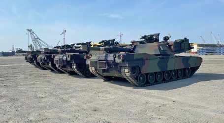 The last batch of factory refurbished M1A1 tanks has been unloaded at the port of Swinoujscie