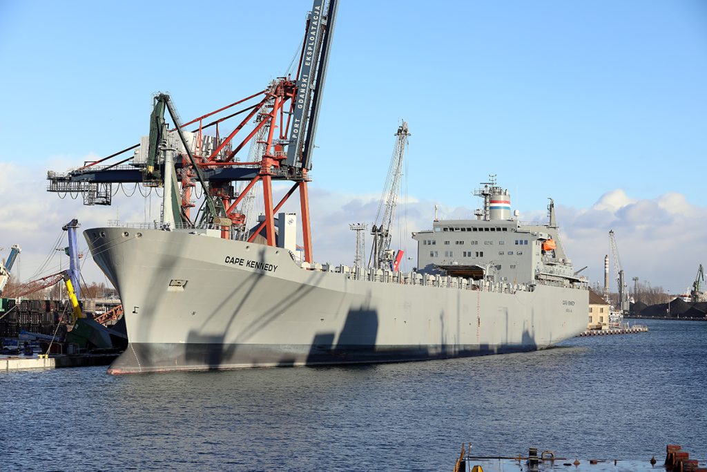 MV Cape Kennedy in the Port of Gdansk. Photo: Sławomir Lewandowski / PortalMorski.pl